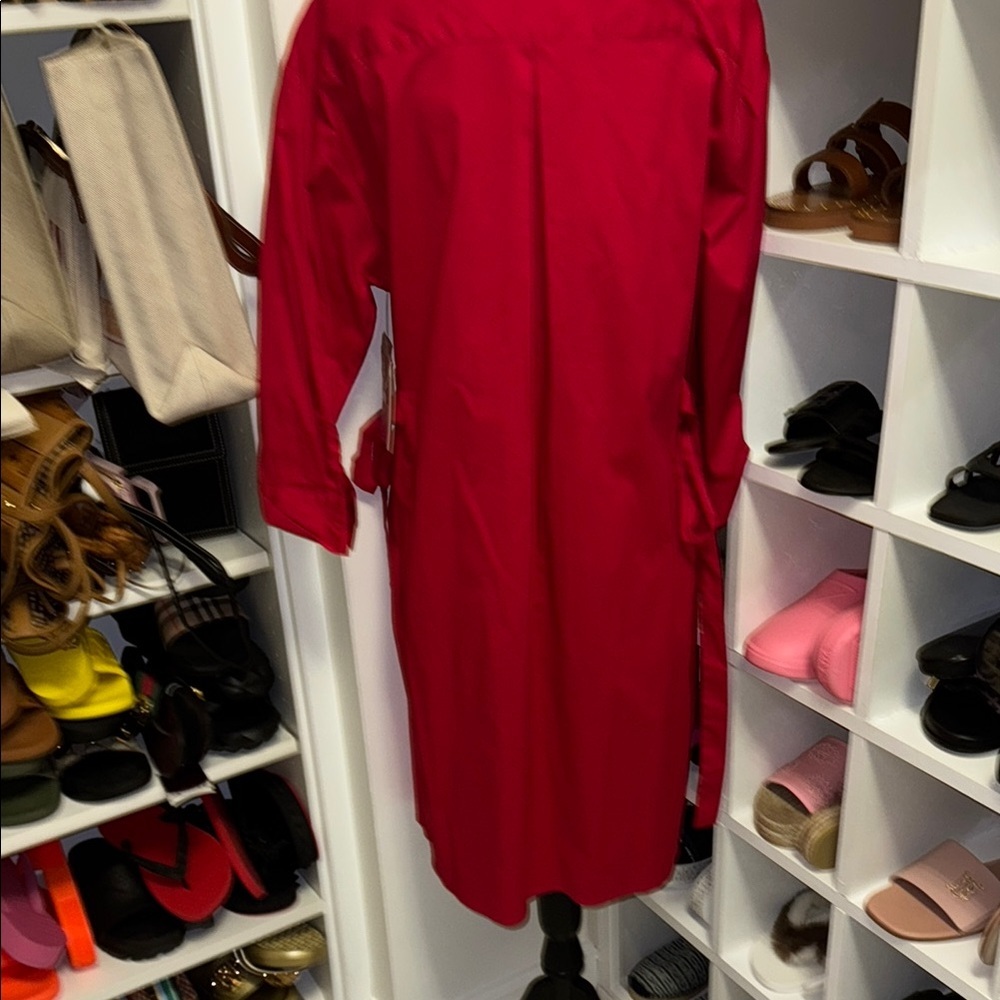 Red Button-Up Dress - Picture 9 of 10